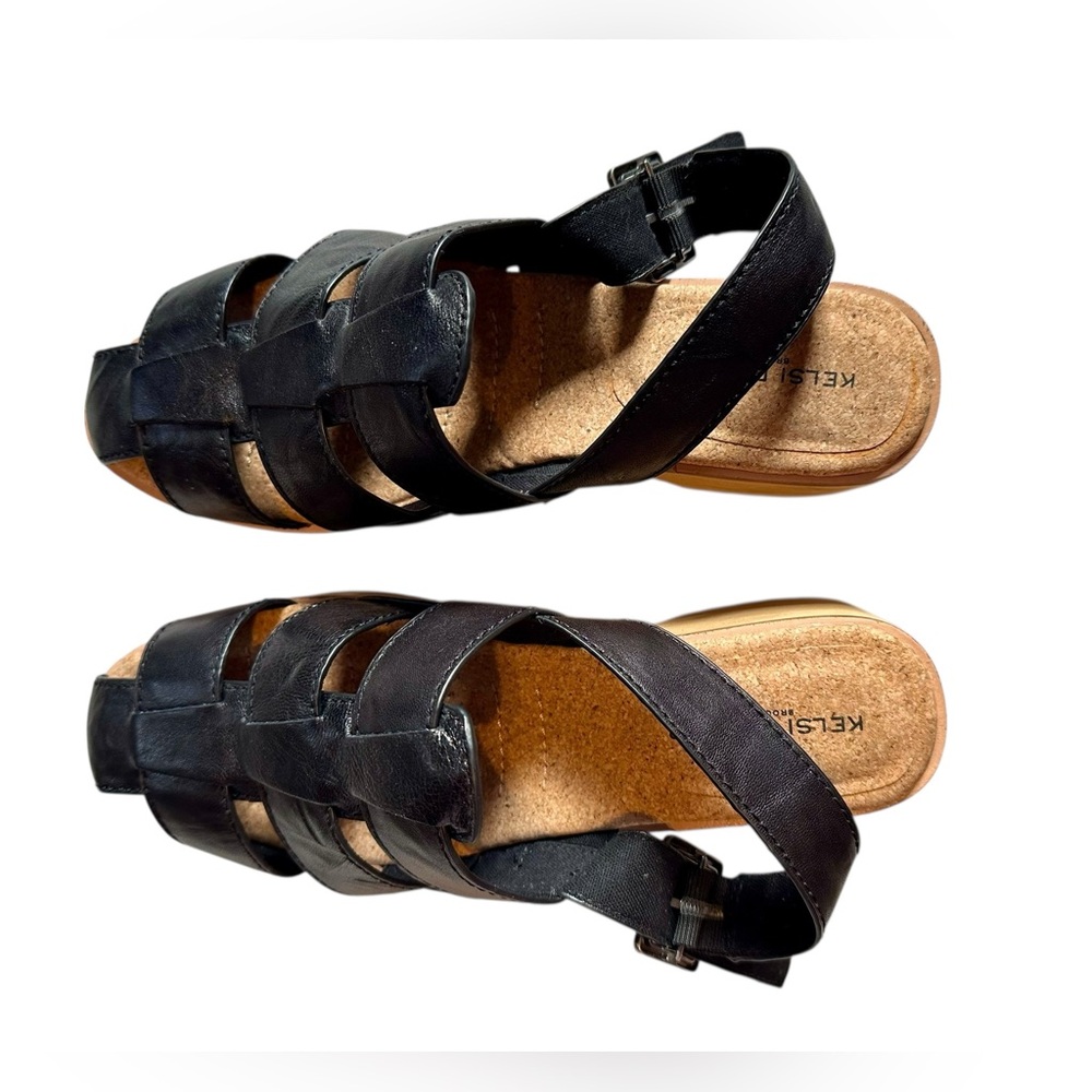 Kelsi Dagger Wooden Platform Fisherman Sandals - Size 9 / NWOT - Picture 7 of 11